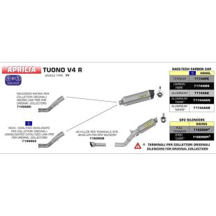 ARROW MID PIPE APR RSV4 09-12