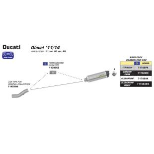 ARROW MID PIPE DUC SS T/S OEM COL