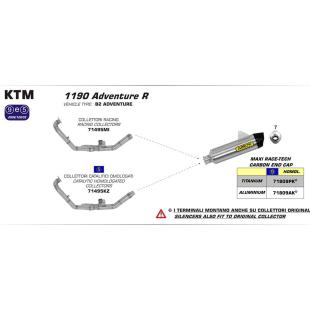ARROW COLLECTER KTM 1190 ADVEN 2:1