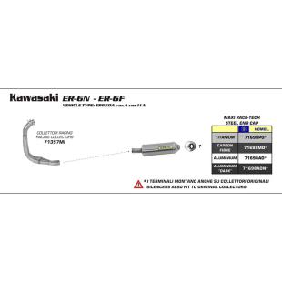 ARROW SLIP ON ALUM RACETECH ER6/VERSYS 05-11