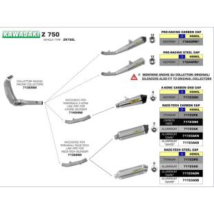 ARROW SLIP ON KAW Z800 13/14 ALUM