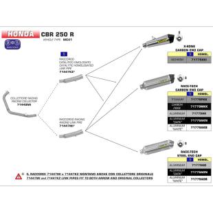 ARROW SLIPON Ti CBR250R 11-13