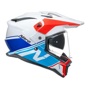 NITRO MX780 ADVENTURE GLOSS WHITE/L-BLUE/RED (60cm) LG