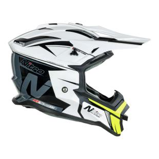 NITRO MX760 WHITE/GREY/FLURO GRN (54cm) XS
