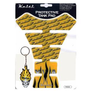 TANK PAD KEITI YAM UNI FLAMES YEL