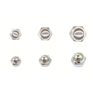 NUTS DOME CHROME 10mm