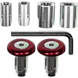 HANDLEBAR ENDS 3 IN 1 30mm RED