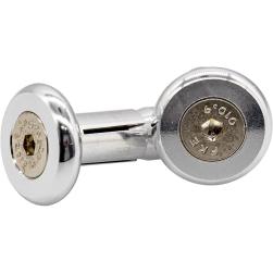 HANDLEBAR ENDS 2 IN 1 30mm SILVER