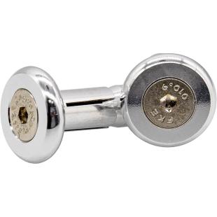 HANDLEBAR ENDS 2 IN 1 30mm SILVER