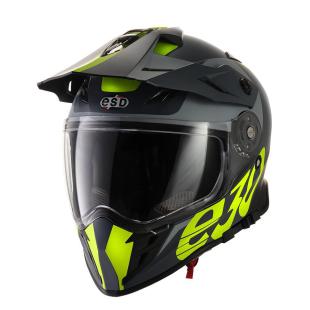 ELDORADO E30 HELMET E301 BK/GRY/YL (52-54cm) XS