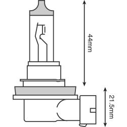 GLOBE 12V 35W H8 90 DEG EACH