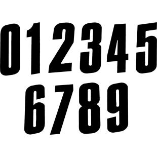 NUMBER BOARD 150mm EURO BLACK SET