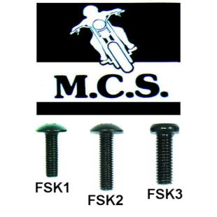 FAIRING SCREW KAW 6mm x 18mm BK A/S
