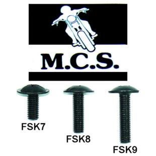FAIRING SCREW KAW 6mm x 20mm BK P/S