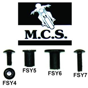 SCREWS NYLON & METAL NUT 5mm x 12mm