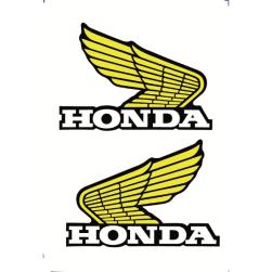 STICKER HON CB WING YEL/BK - NON 3M