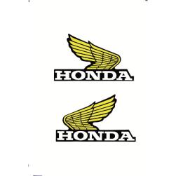 STICKER HON WING SMALL YEL/BLK PAIR