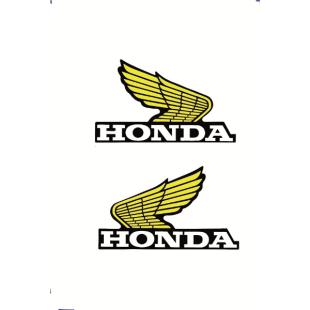 STICKER HON WING SMALL YEL/BLK PAIR