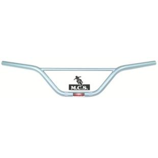 HANDLEBAR MX STEEL HIGH MINI BEND SILVER