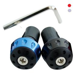 HANDLEBAR ENDS SHOOTERS ALLOY 18mm BLUE