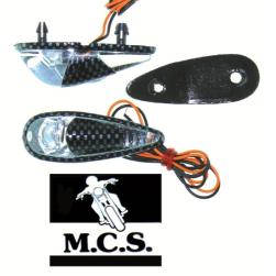 INDICATOR UNI MICRO T/DROP F/MT LED CARBON LOOK