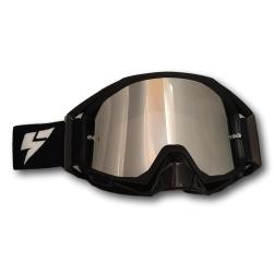 GOGGLE LY100-64 MATT/GLOSS BLACK CHROME LENS