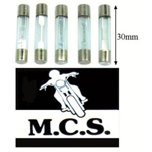 FUSE GLASS 30mm 10 amp PK-10
