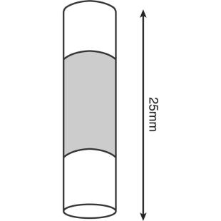 FUSE GLASS 25mm 20AMP (PK-10)