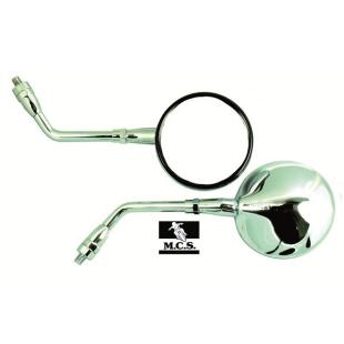 MIRROR NAKED BIKE STYLE CHROME L/H & R/H 10mm