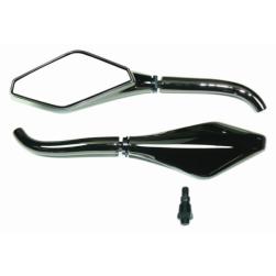 MIRROR BLK CHROME DAGGER L/H