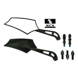 MIRROR UNI TALON BLACK (PAIR)