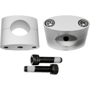 HANDLEBAR CLAMP KIT 31.8mm TAPERED BARS SILVER