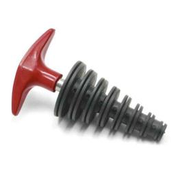 EXHAUST PLUG PHP BLACK/RED SMALL 15-30mm