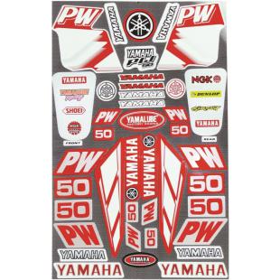 STICKER KIT LARGE YAM PW50 RED
