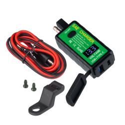 ELECTRICAL SAE TO USB OR C PORT ADAPTER AND VOLTMETER