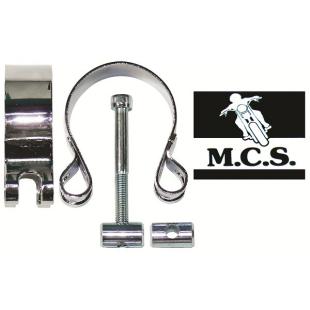 MUFFLER CLAMP UNI 42mm-48mm CHROME