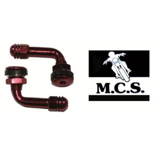 VALVE STEM ALLOY 90 DEG RED (PAIR)