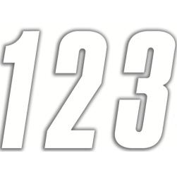 NUMBER 150mm EURO WHT No.4