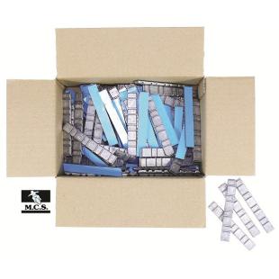 WHEEL WEIGHTS STICK-ON 5/10gm BOX 100 - 15mm wide x 4.8mm high