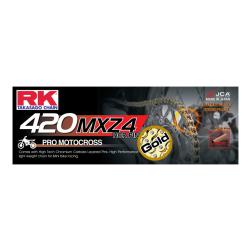 RK CHAIN 420MXZ-136L MXZ4 GOLD (Up to 150cc)