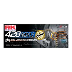 RK CHAIN 428MXU-136L MXU-RING GOLD (Up to 150cc)