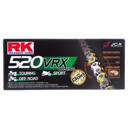 RK CHAIN 520VRX-120L X/RING GOLD (Up to 500cc)