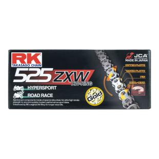 RK CHAIN 525ZXW-120L GOLD XW RING (Up to 1300cc)
