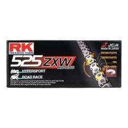 RK CHAIN 525ZXW-124L XW RING (Up to 1300cc)