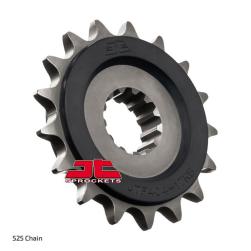 SPROCKET 17T 525 BMW STEEL WITH RUBBER CUSH