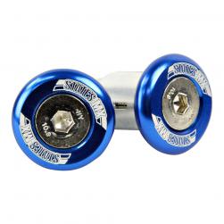 H/BAR ENDS STATE MX OFF ROAD BLUE