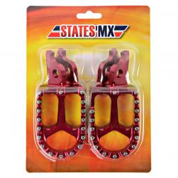 FOOTPEGS STATES MX HONDA RED