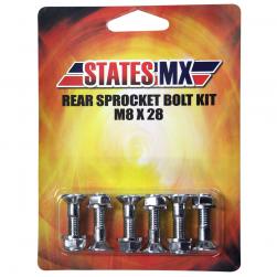SPROCKET BOLT KIT M8 x 28 STATES MX