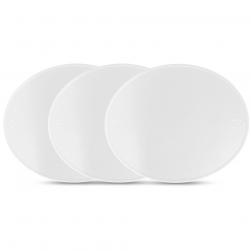 NUMBER PLATE PP SET OF 3 WHITE