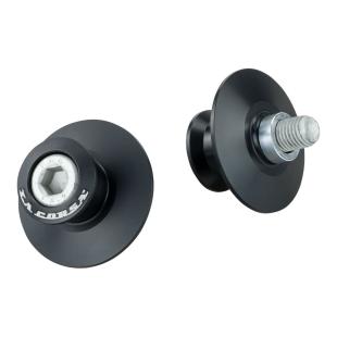 STAND KNOBS S/ARM 10mm x 1.25 PITCH CURVED BLACK